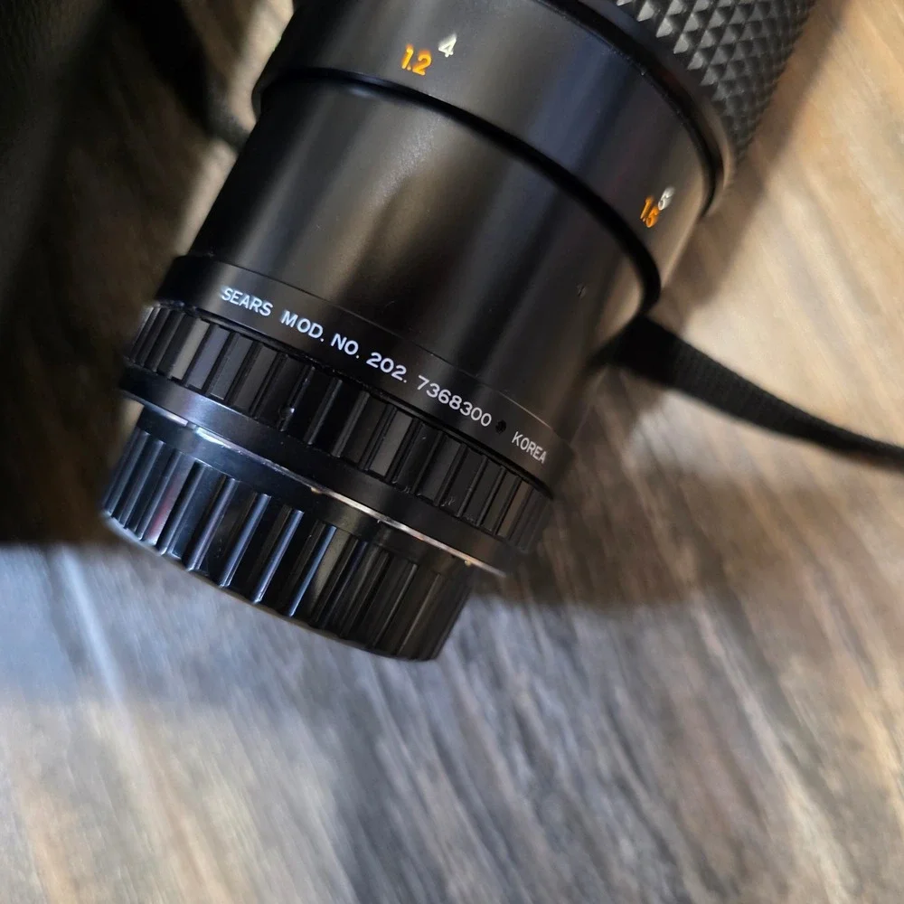 Sears 60-300mm f4.0-5.6 Auto Zoom Multi Coated Lens PK Mount Case Vivitar Filter
